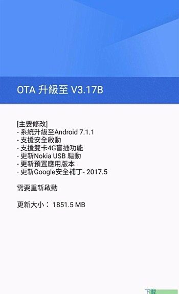 Nokia 6 Android 7.1.1 update