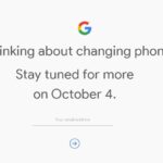 Google Pixel 2 October 4th teaser