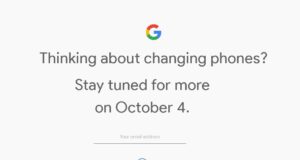 Google Pixel 2 October 4th teaser