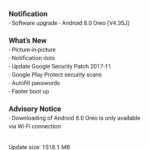 Nokia 8 Android 8.0 Oreo update notification