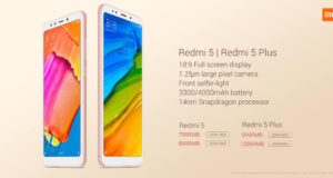 Xiaomi Redmi 5 and Xiaomi Redmi 5 Plus