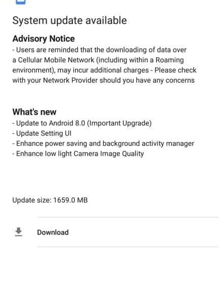 Nokia 6 Android Oreo update