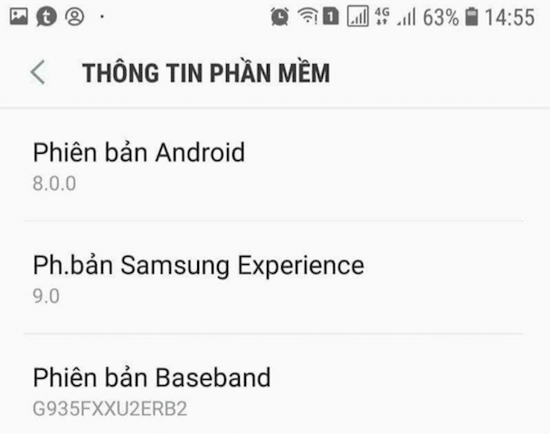 Samsung Galaxy S7 edge Android 8.0 Oreo update