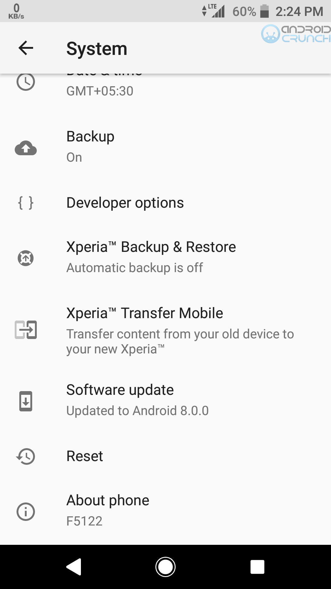 Sony Xperia X Android Oreo update