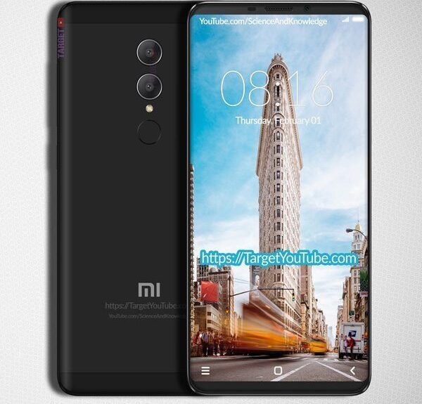 Xiaomi Redmi Note 5 render black