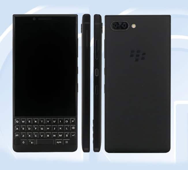 Blackberry KEY2 TENAA