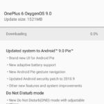 OnePlus 6 OxygenOS 9.0 Android 9.0 Pie update