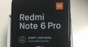 Redmi Note 6 Pro leaked image