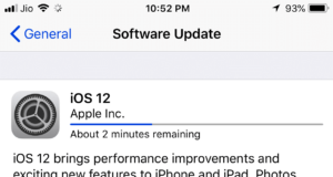 iOS 12 update